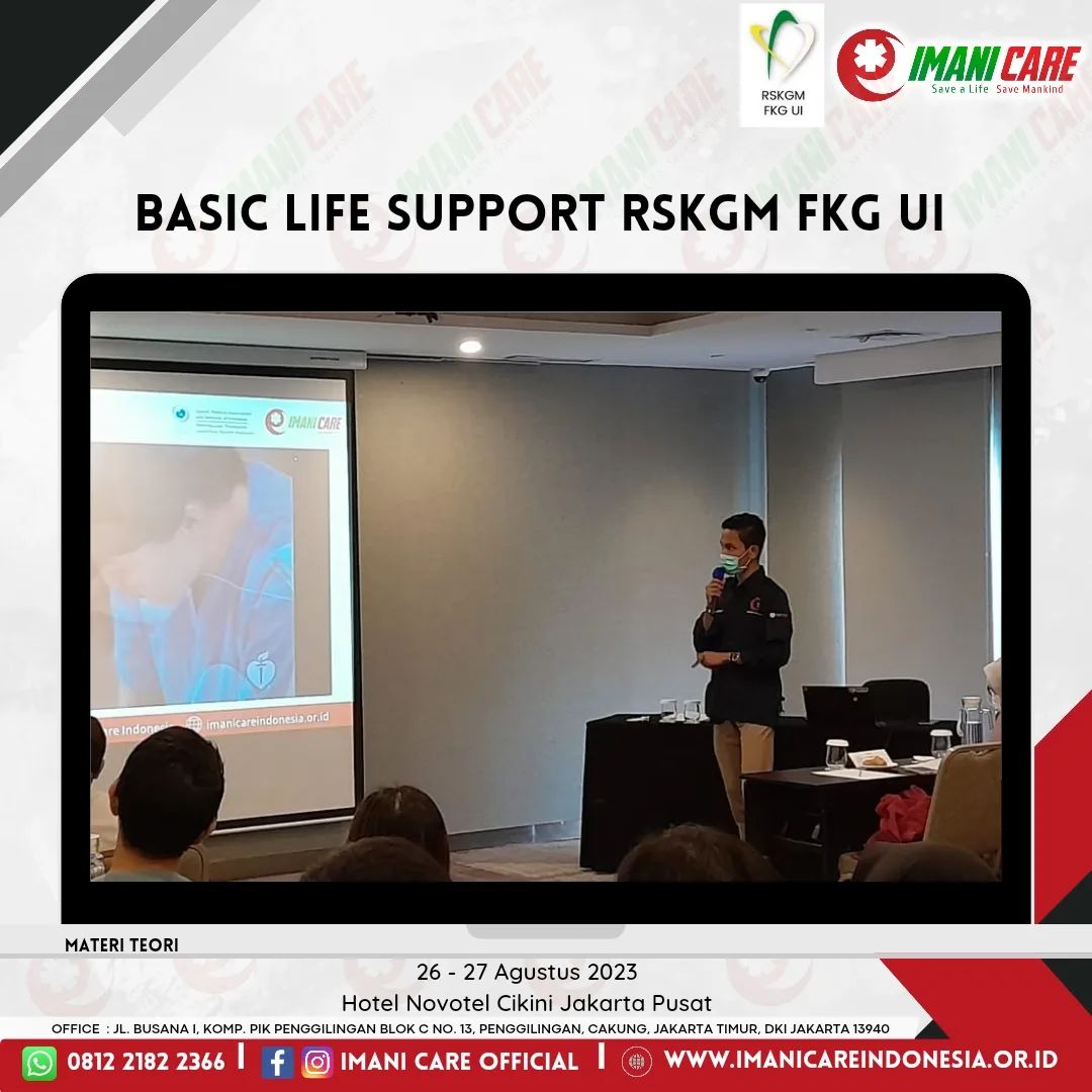 IMANI Care bersama RSKGM FKG UI mengadakan Pelatihan Bantuan Hidup Dasar (BHD) bagi PPGD & PPGDS 2023 2