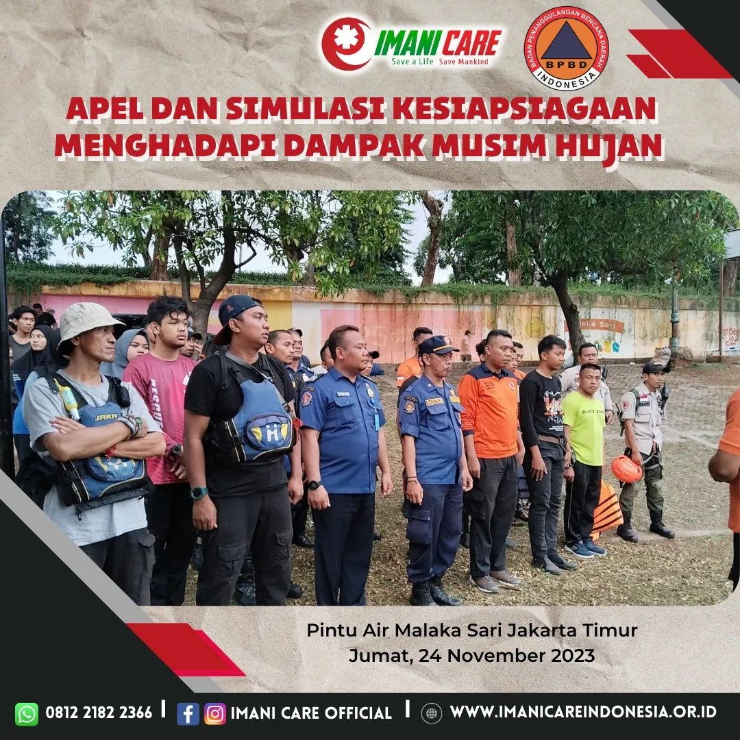 pel & Gladi Kesiapsiagaan menghadapi dampak Musim Hujan di Jakarta Timur